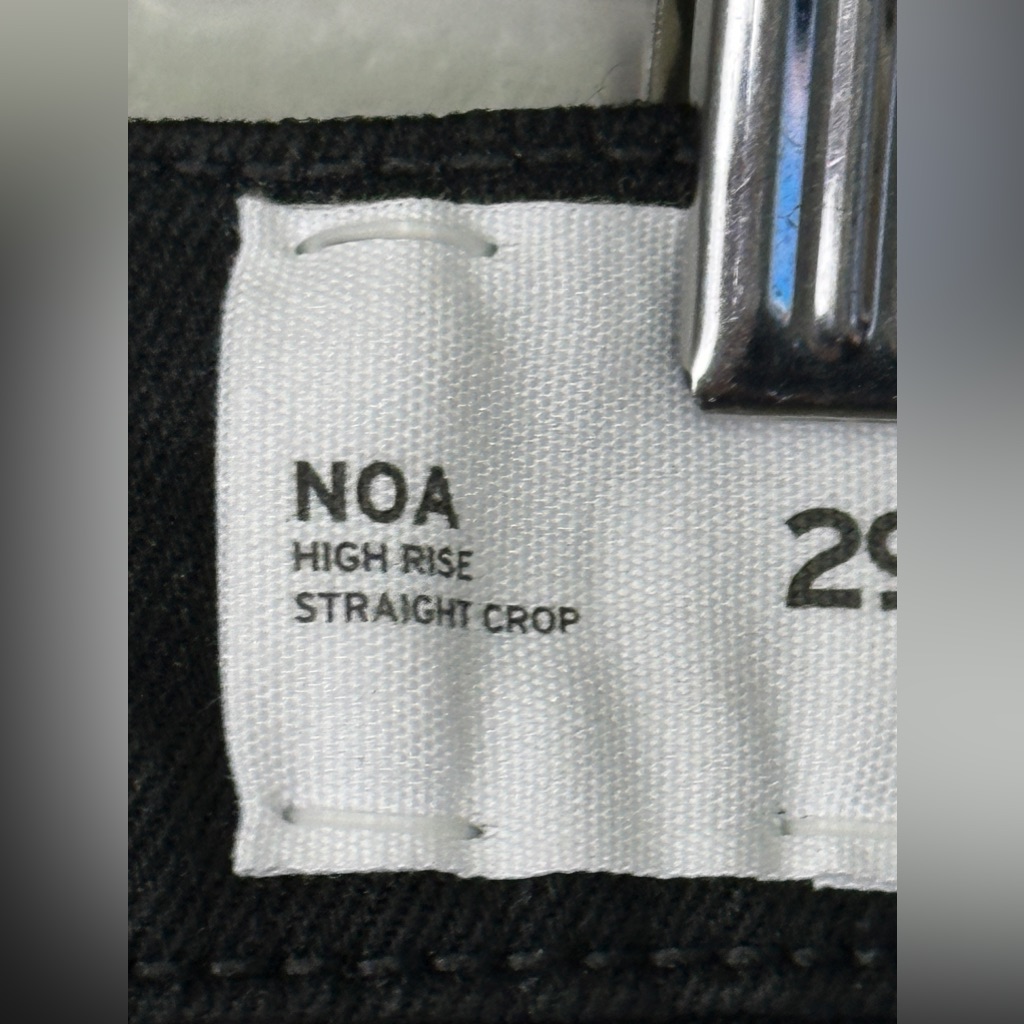 Hudson Noa High Rise Straight Crop Jeans In Stellar Black Women’s Size 29 Nwt — image 7 of 8